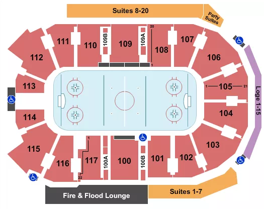 HOCKEY Seating Map Seating Chart