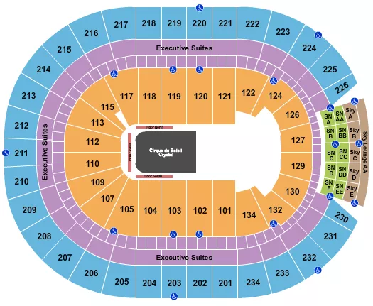 CIRQUE DU SOLEIL Seating Map Seating Chart