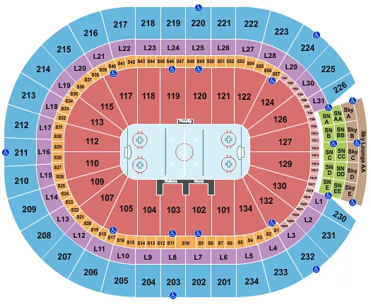 HOCKEY 2 Seating Map Seating Chart