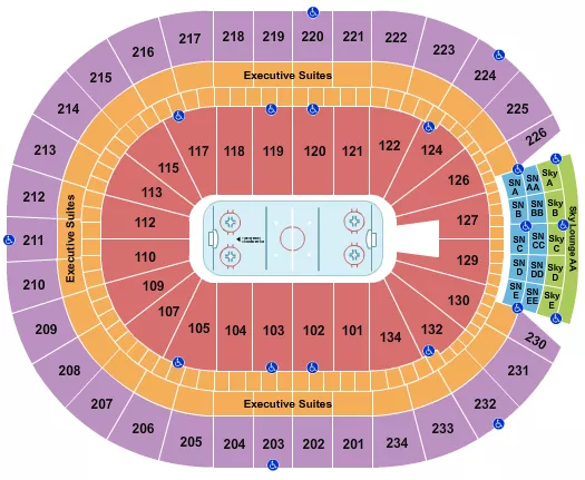 HOCKEY Seating Map Seating Chart