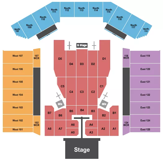 POST MALONE Seating Map Seating Chart