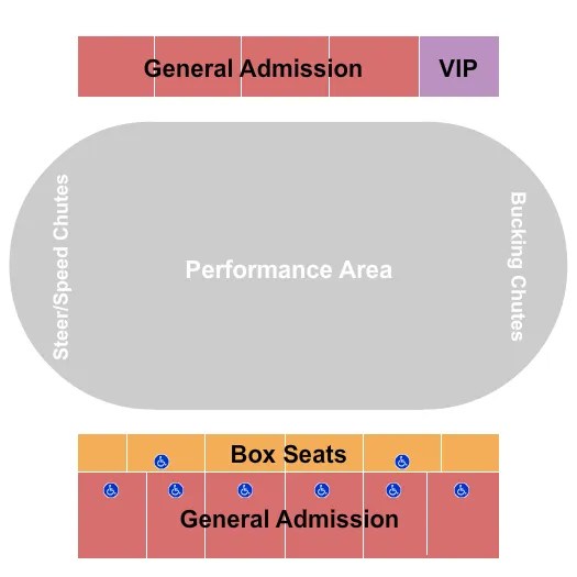 RODEO Seating Map Seating Chart