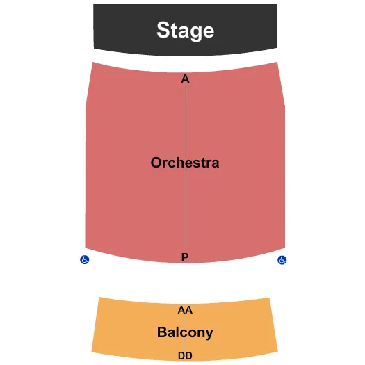 END STAGE Seating Map Seating Chart
