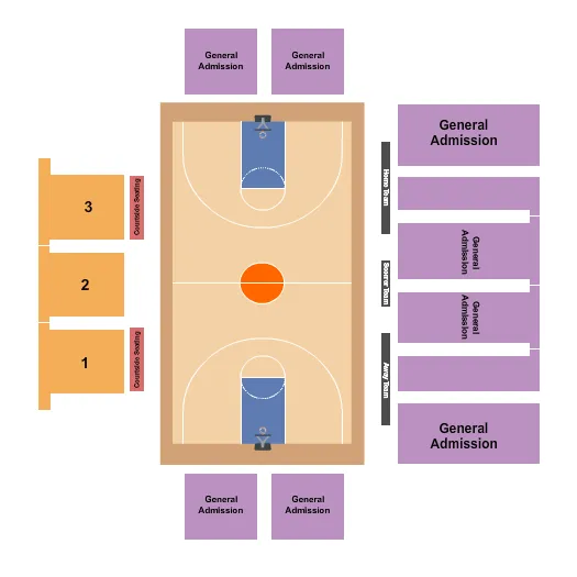 BASKETBALL Seating Map Seating Chart