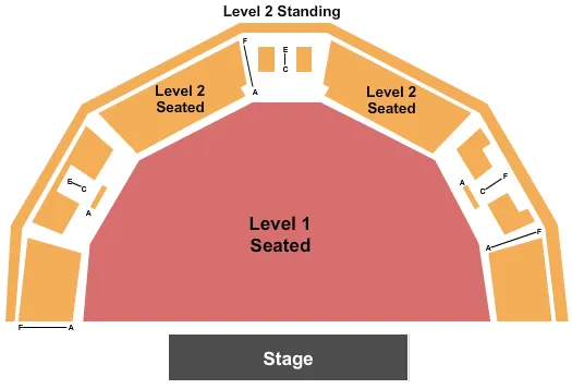 ROUNDHOUSE LONDON ENDSTAGE 2 Seating Map Seating Chart
