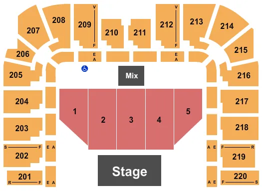 ENDSTAGE 3 Seating Map Seating Chart