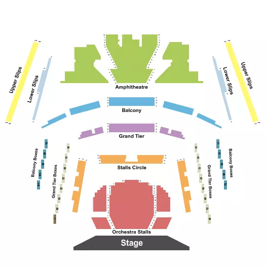 END STAGE Seating Map Seating Chart