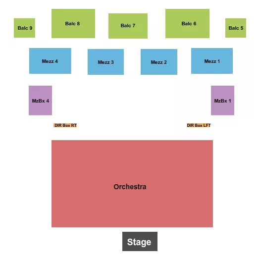 ENDSTAGE 3 Seating Map Seating Chart