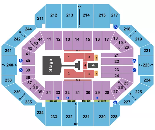 JONAS BROTHERS 1 Seating Map Seating Chart