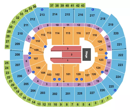 POP TOUR Seating Map Seating Chart