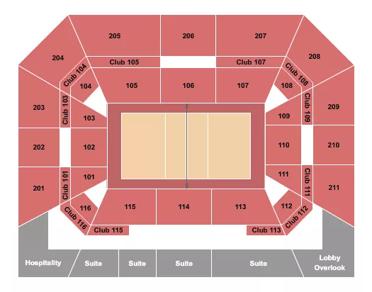VOLLEYBALL Seating Map Seating Chart