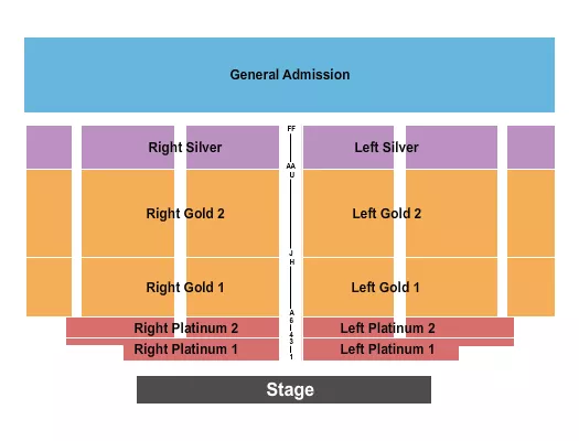 ENDSTAGE 4 Seating Map Seating Chart