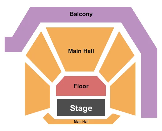 SFJAZZ CENTER MINER AUDITORIUM END STAGE Seating Map Seating Chart