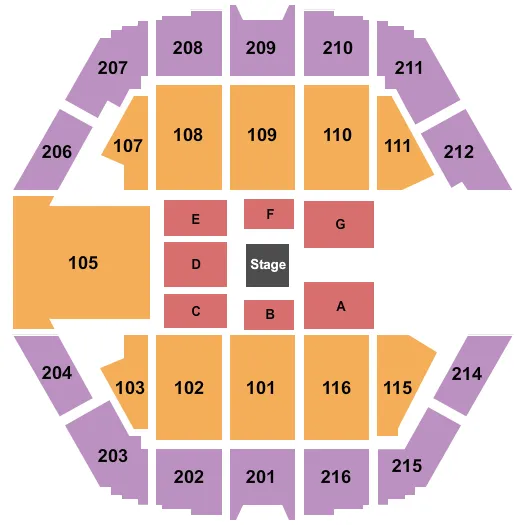 WWE Seating Map Seating Chart