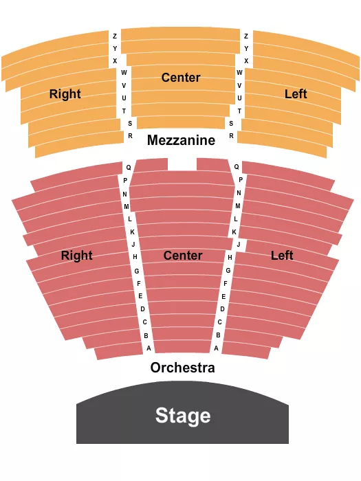 ENDSTAGE Seating Map Seating Chart