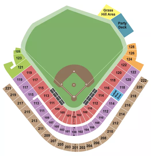 BASEBALL Seating Map Seating Chart