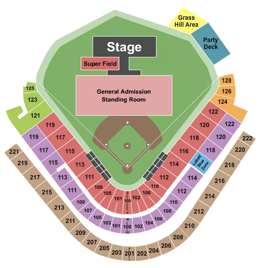 CONCERT 2 Seating Map Seating Chart