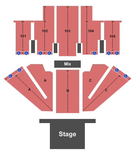 ENDSTAGE Seating Map Seating Chart