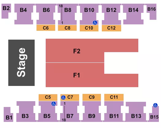 ENDSTAGE 3 Seating Map Seating Chart
