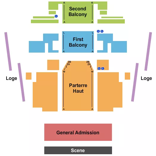 ENDSTAGE GA Seating Map Seating Chart