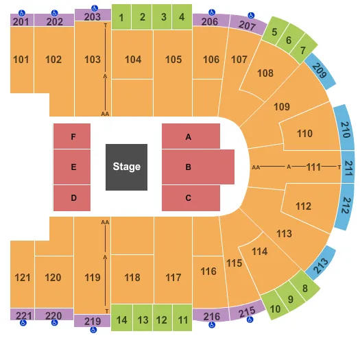 MALUMA 2 Seating Map Seating Chart