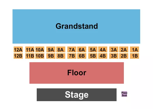FLOOR GRANDSTAND Seating Map Seating Chart