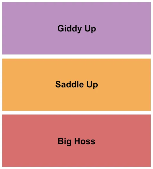 TWO STEP INN Seating Map Seating Chart