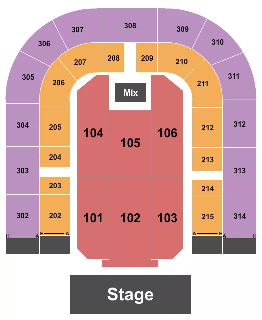 ENDSTAGE 4 Seating Map Seating Chart