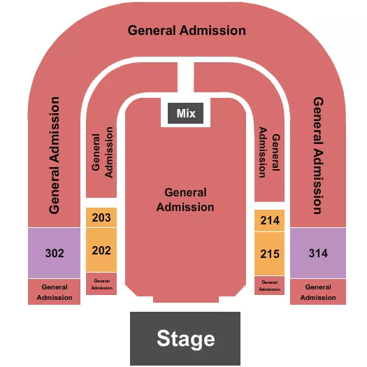 GA FLOOR GA BALC 3 Seating Map Seating Chart
