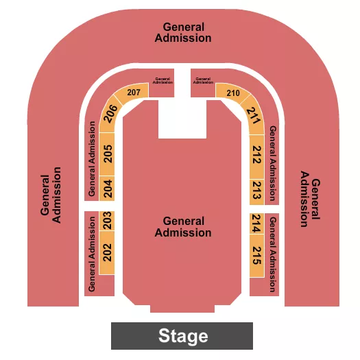 GA FLOOR GA BALC 2 Seating Map Seating Chart