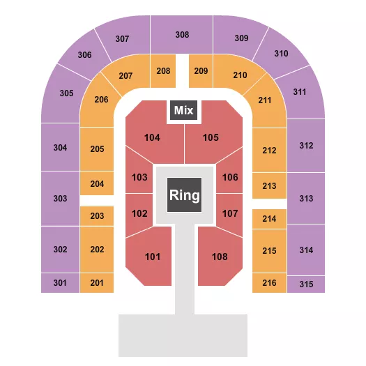 WRESTLING 2 Seating Map Seating Chart