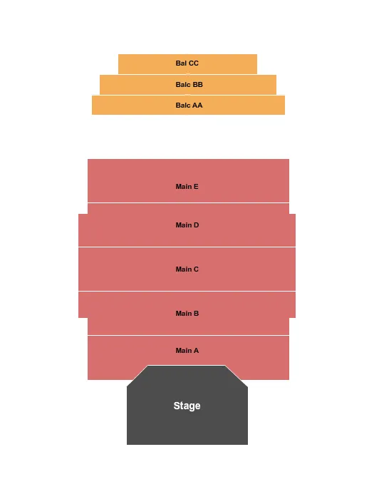 ENDSTAGE TABLES Seating Map Seating Chart