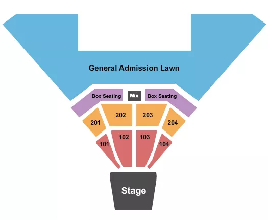 SAND MOUNTAIN PARK AMPHITHEATER TRACY LAWRENCE Seating Map Seating Chart