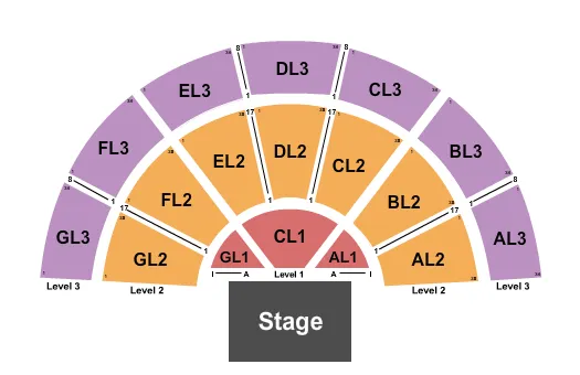 ENDSTAGE 3 Seating Map Seating Chart