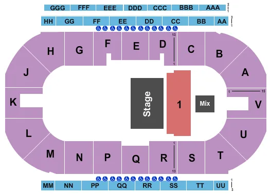 BLUE RODEO Seating Map Seating Chart