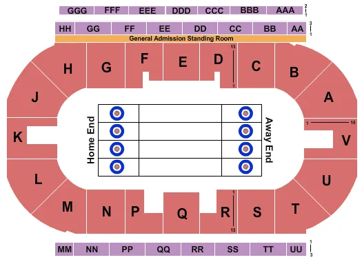 CURLING Seating Map Seating Chart