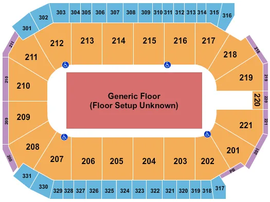 GENERIC FLOOR Seating Map Seating Chart