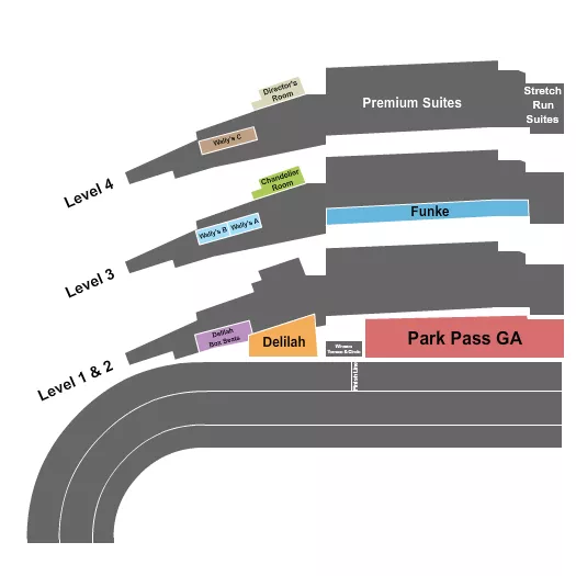 CALIFORNIA CROWN Seating Map Seating Chart