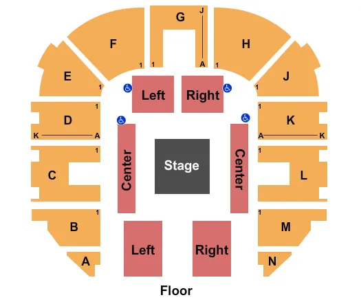 WWE NXT LIVE Seating Map Seating Chart