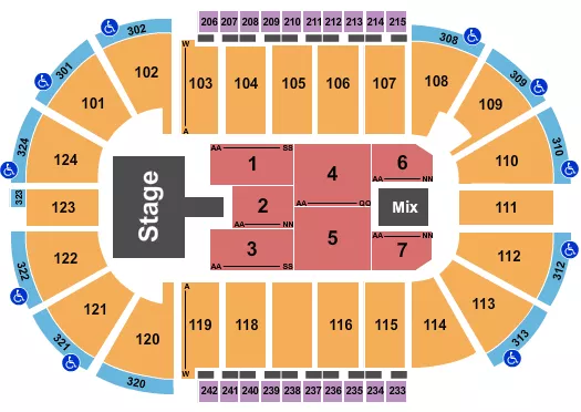 DON OMAR Seating Map Seating Chart