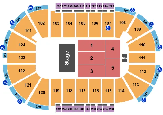 ENDSTAGE 3 Seating Map Seating Chart