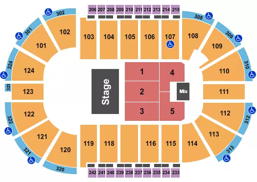 ENDSTAGE 8 Seating Map Seating Chart