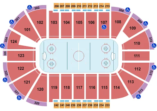 HOCKEY Seating Map Seating Chart