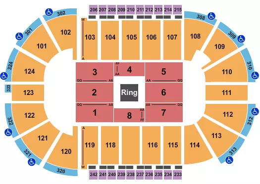 MMA Seating Map Seating Chart