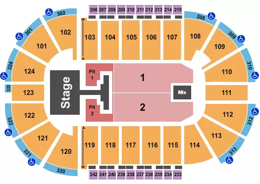 RICARDO ARJONA Seating Map Seating Chart