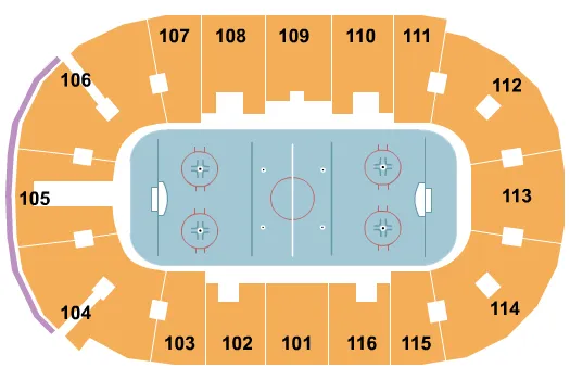 HOCKEY Seating Map Seating Chart