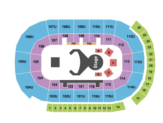 OVO Seating Map Seating Chart
