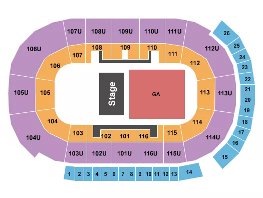 QUARTER HOUSE GA Seating Map Seating Chart