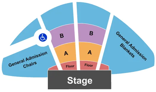 END STAGE Seating Map Seating Chart