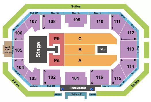 COLE SWINDELL Seating Map Seating Chart
